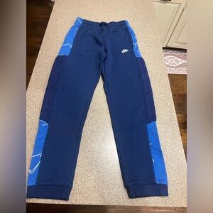 Nike Kids Navy and Royal Blue Joggers